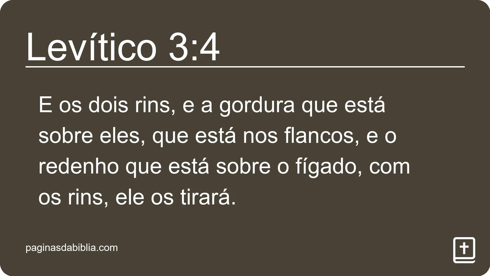 Levítico 3:4