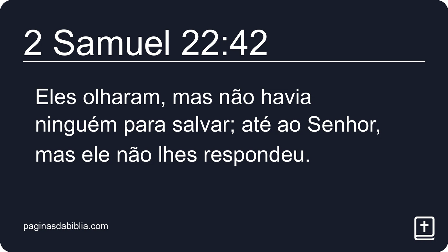 2 Samuel 22:42