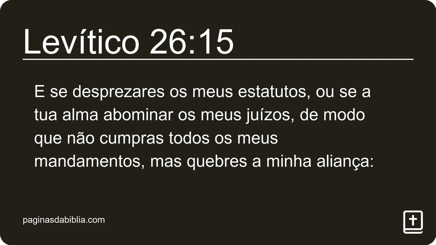 Levítico 26:15