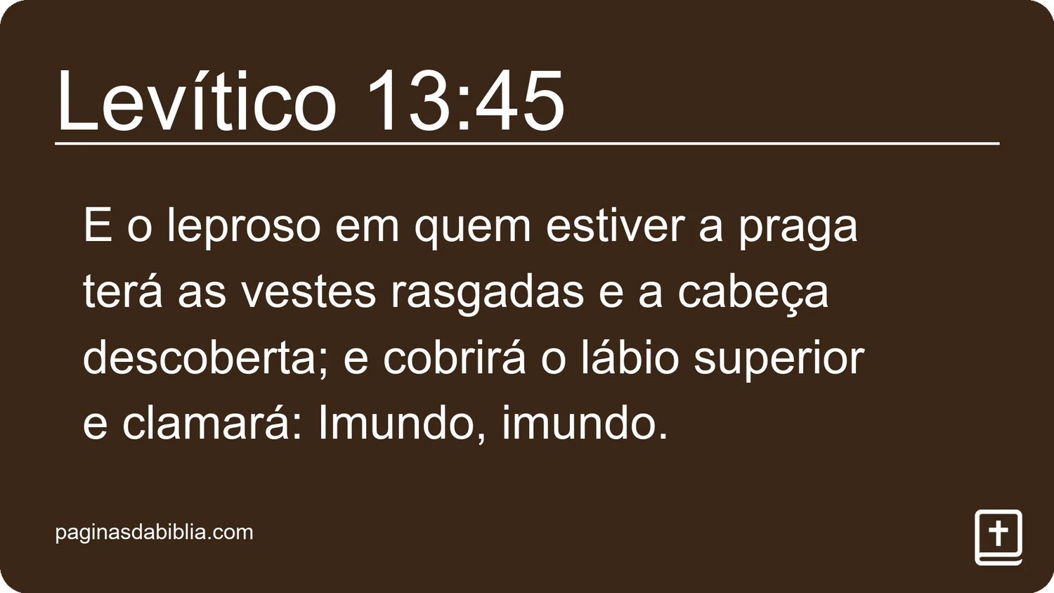 Levítico 13:45