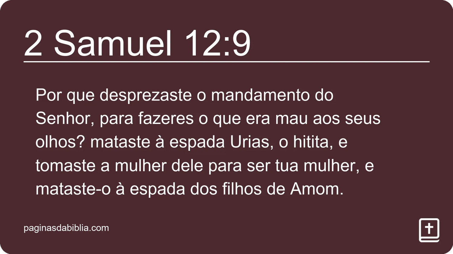 2 Samuel 12:9