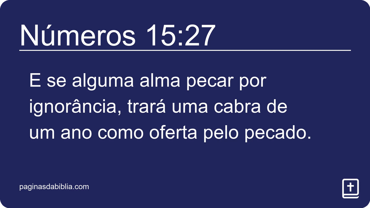 Números 15:27