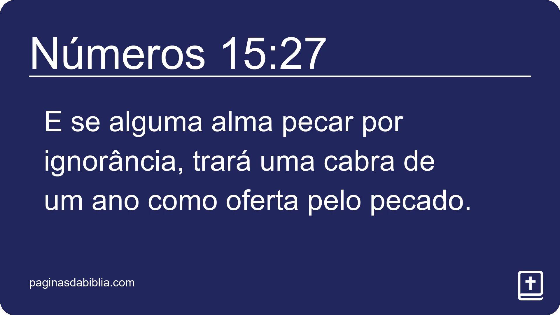 Números 15:27