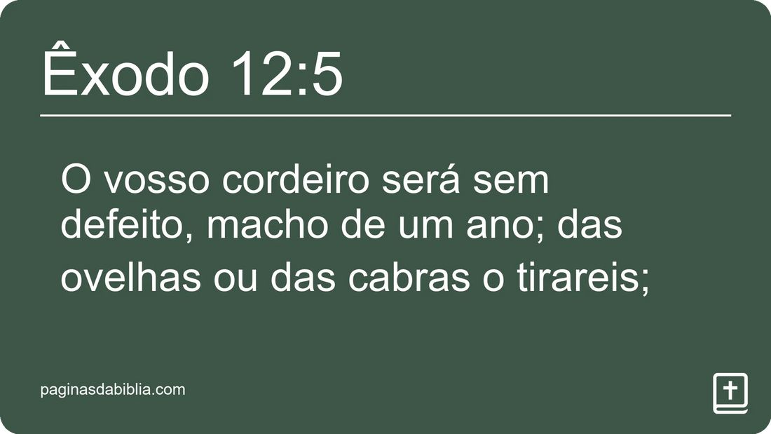 Êxodo 12:5