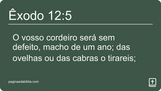 Êxodo 12:5