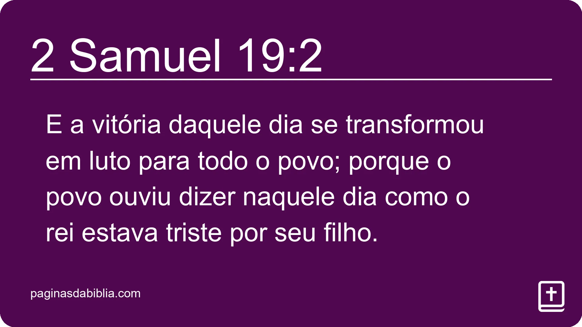 2 Samuel 19:2