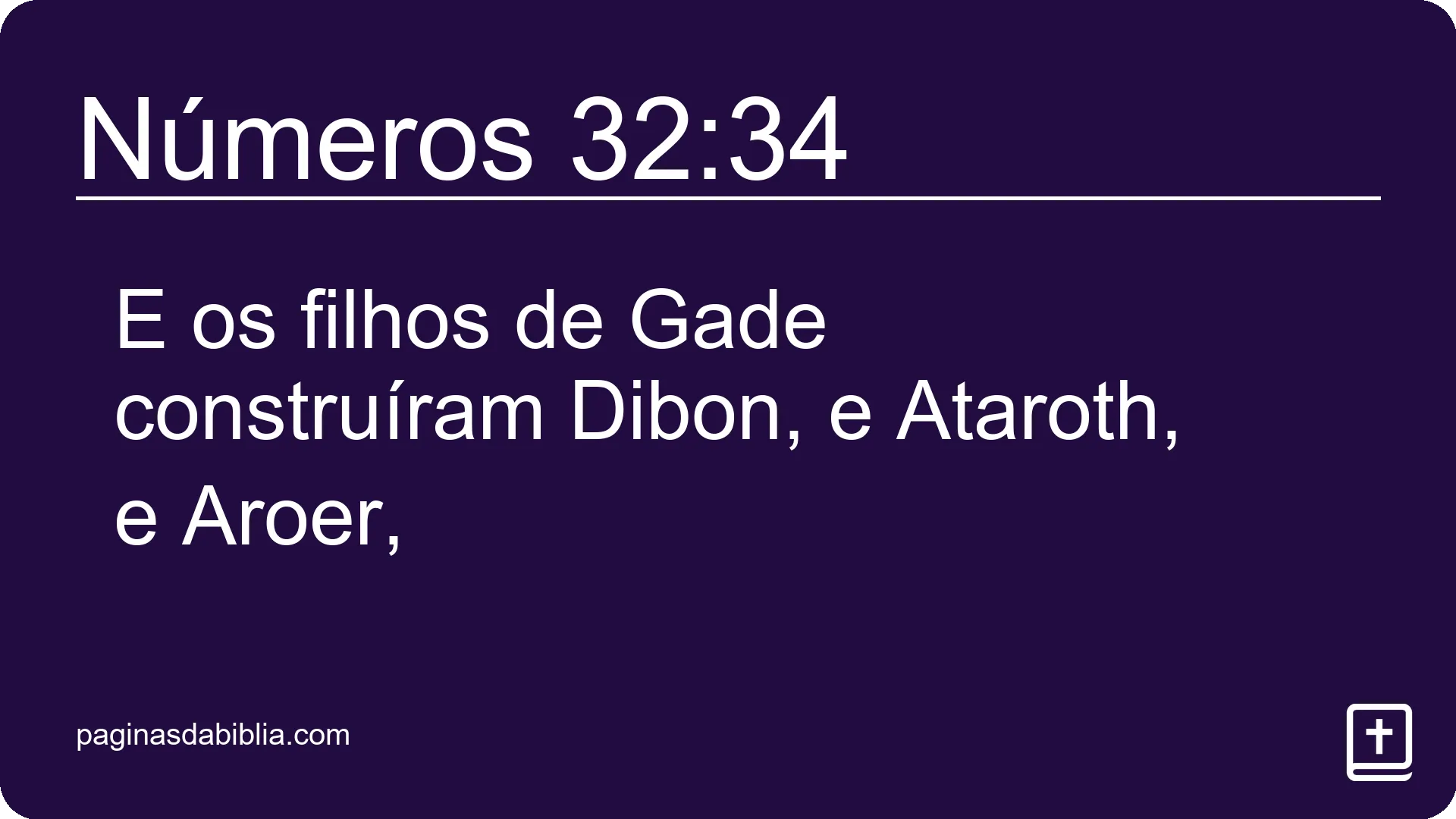 Números 32:34