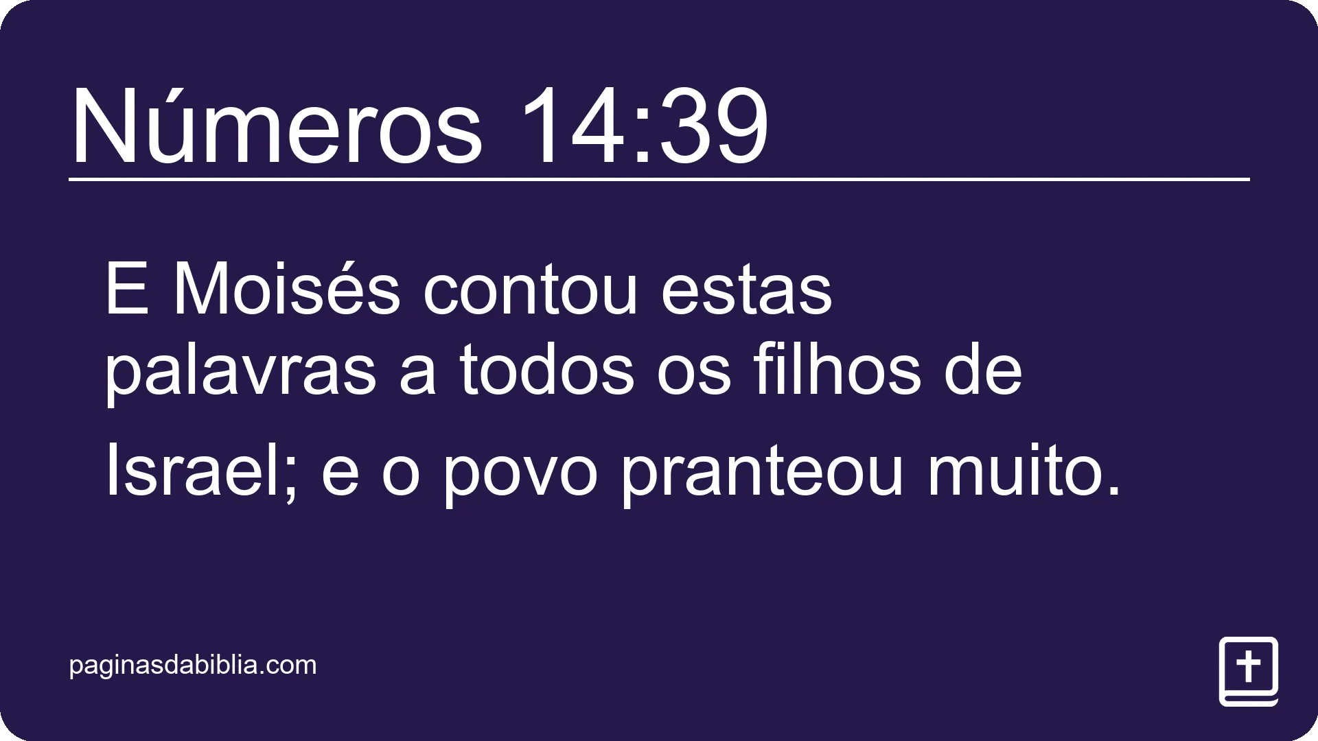 Números 14:39