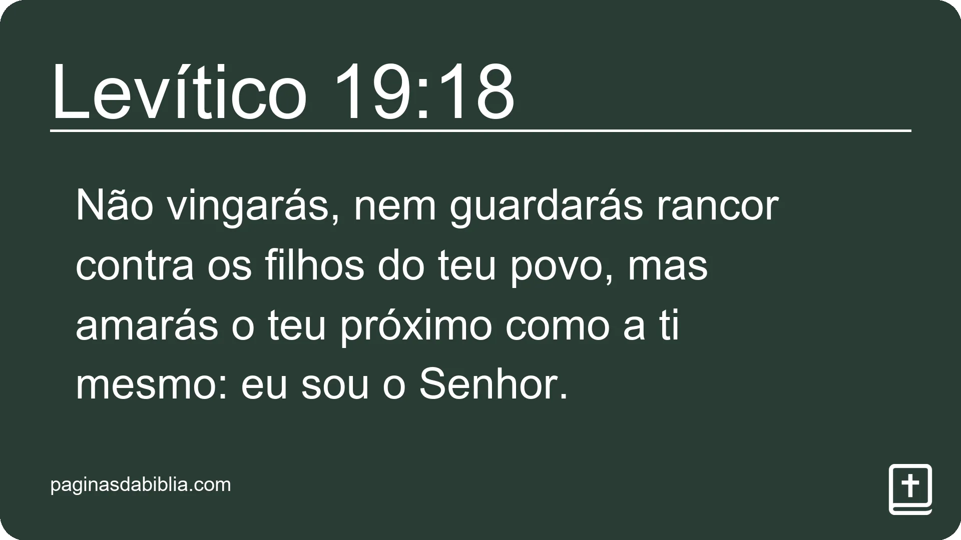 Levítico 19:18