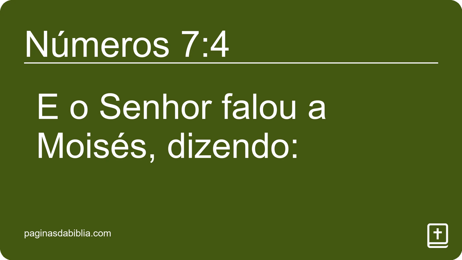 Números 7:4