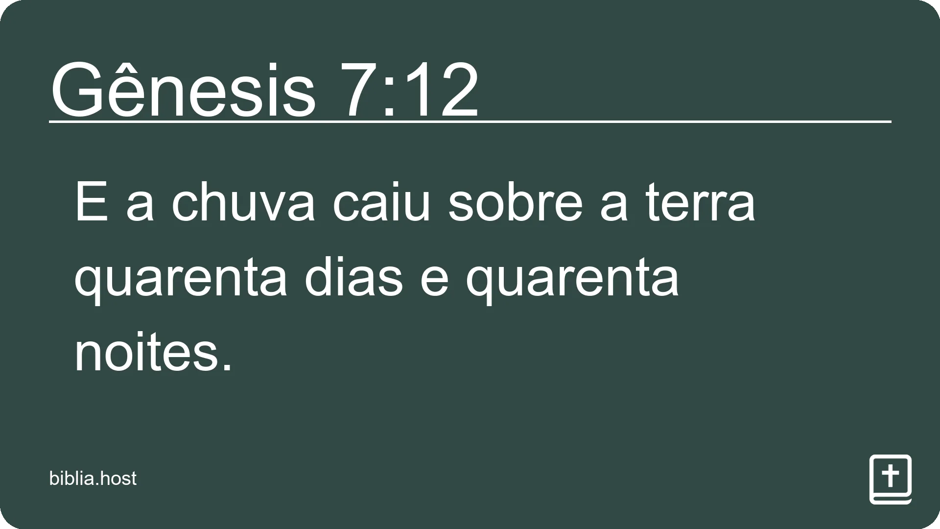 Gênesis 7:12