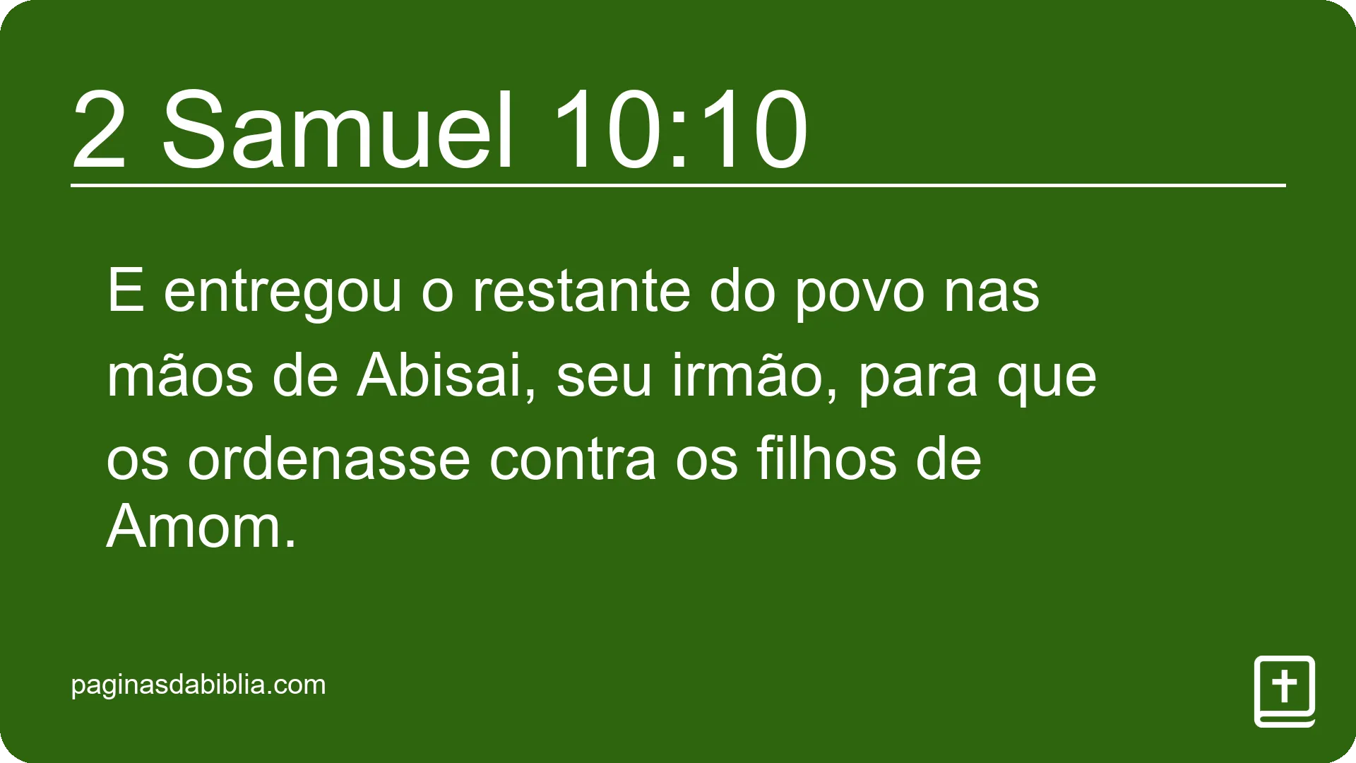 2 Samuel 10:10