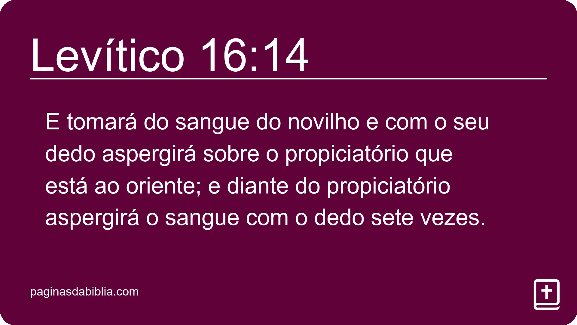 Levítico 16:14