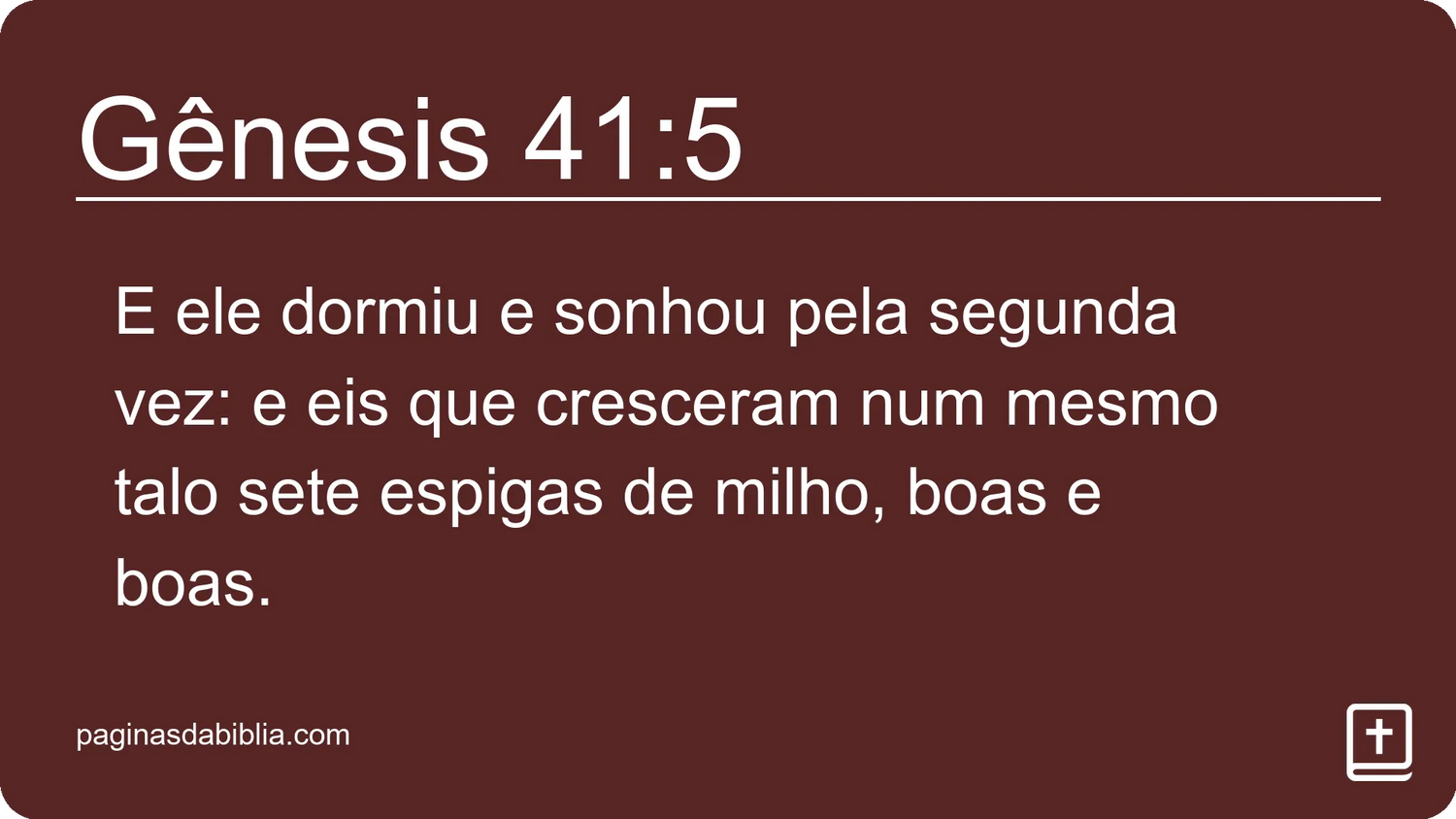 Gênesis 41:5