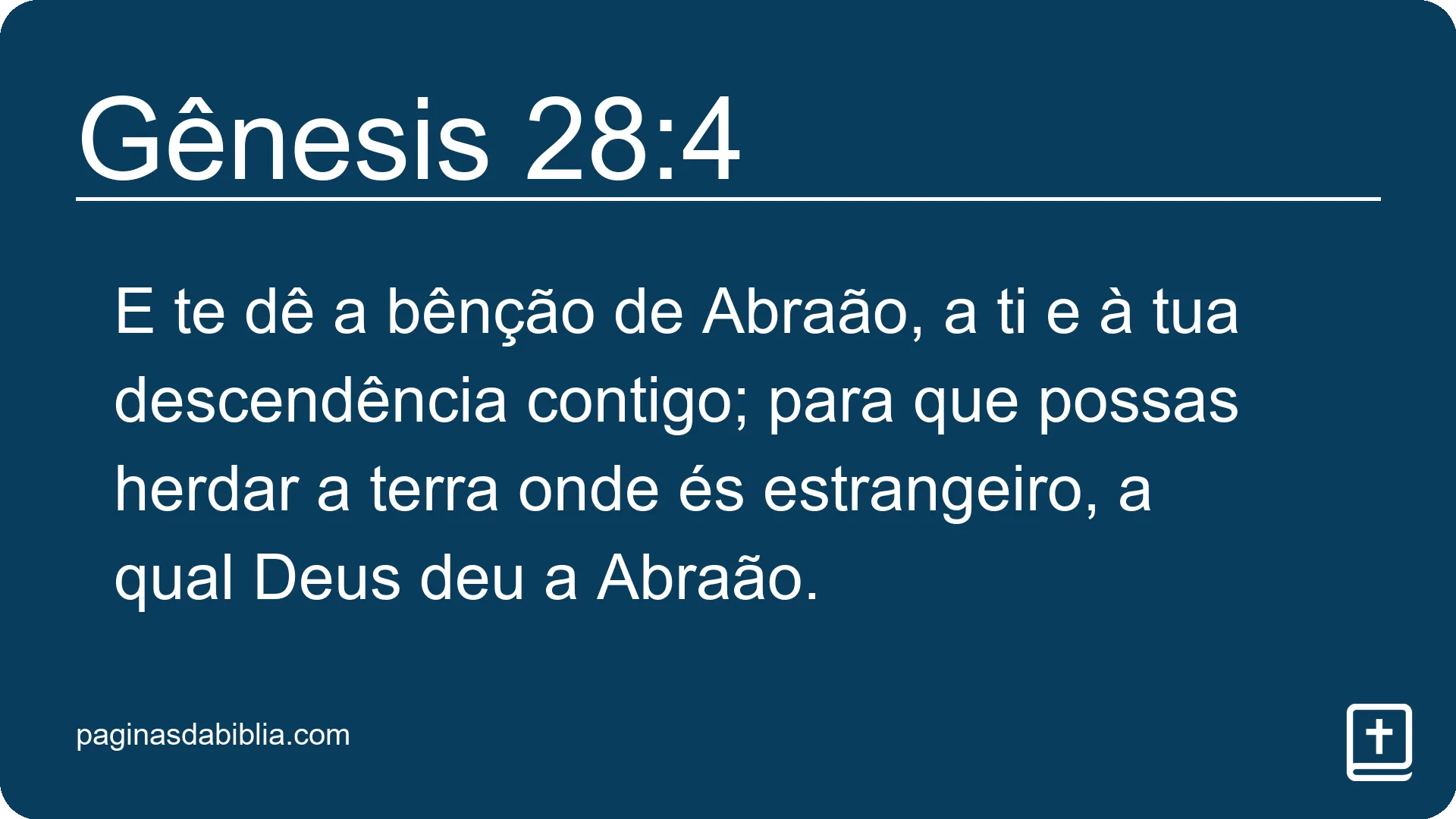 Gênesis 28:4