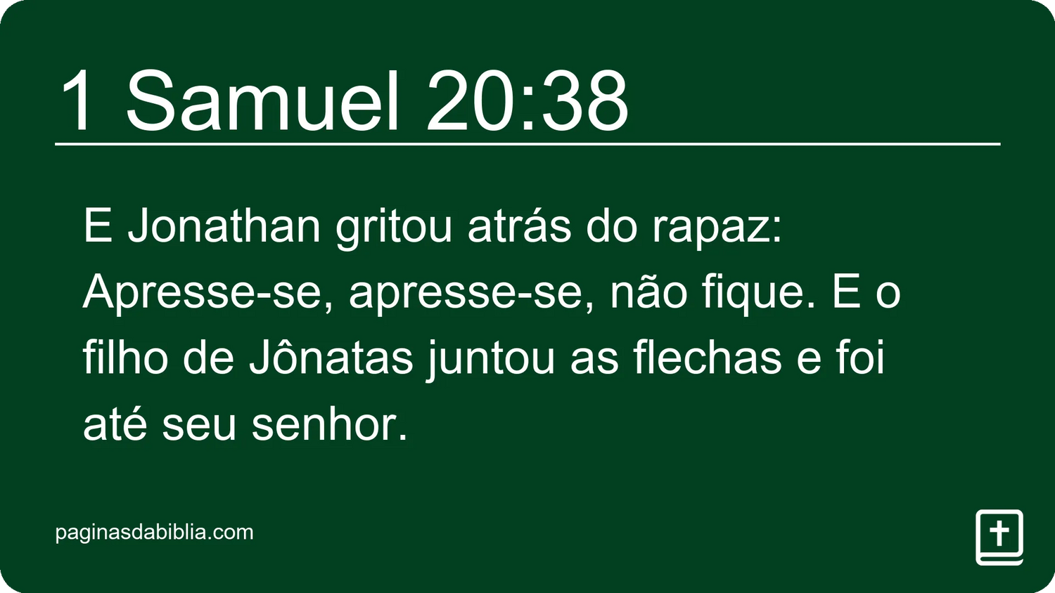 1 Samuel 20:38