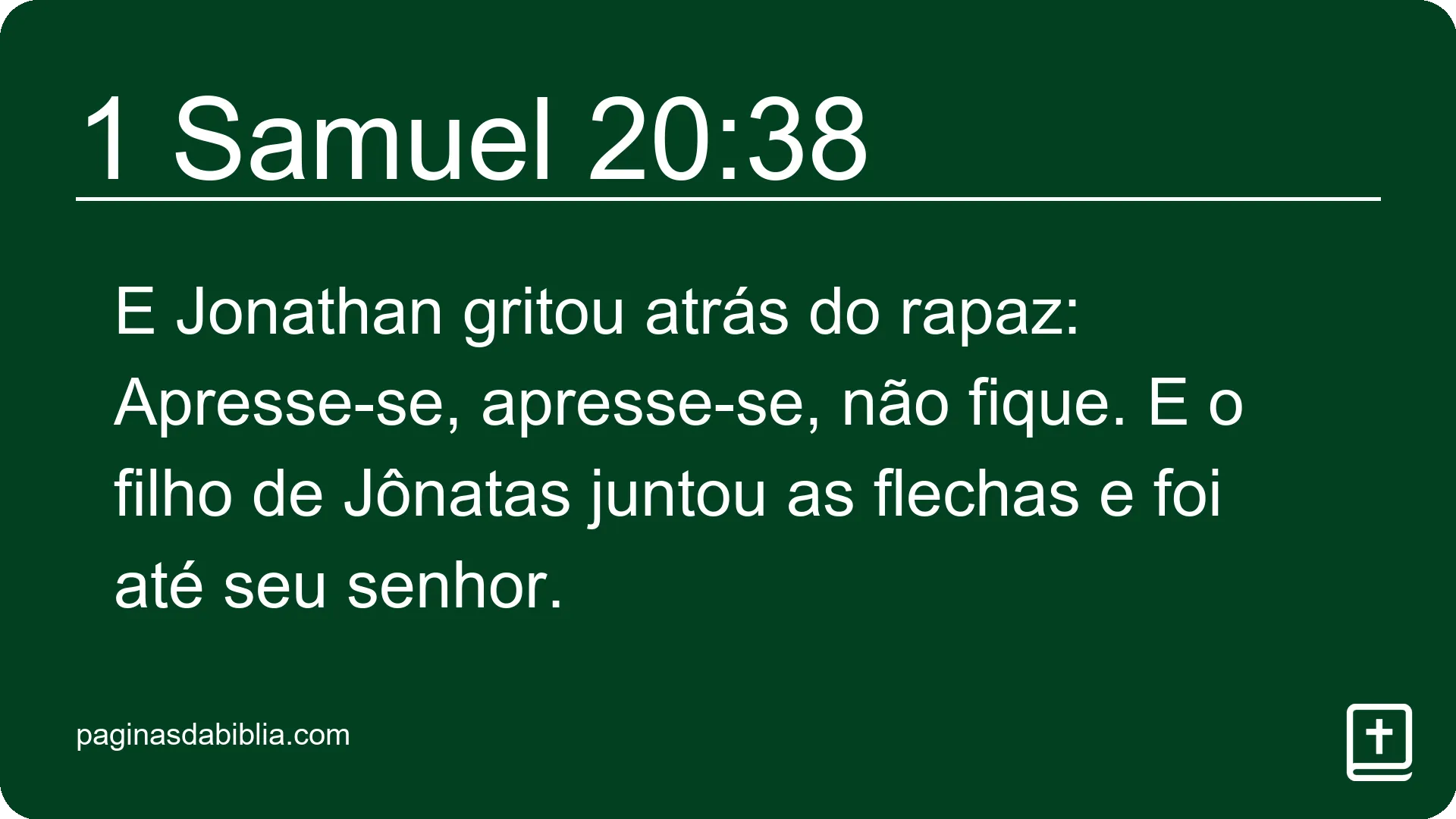 1 Samuel 20:38