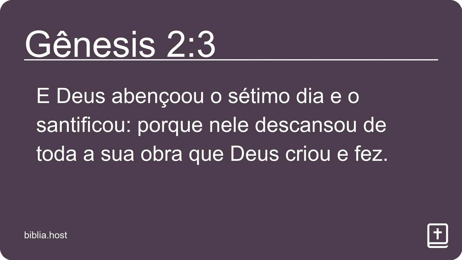 Gênesis 2:3