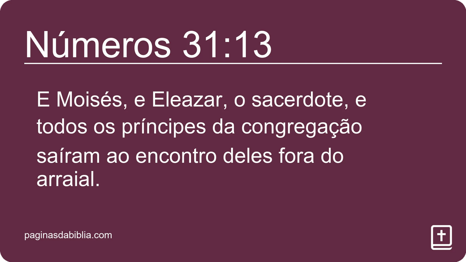 Números 31:13