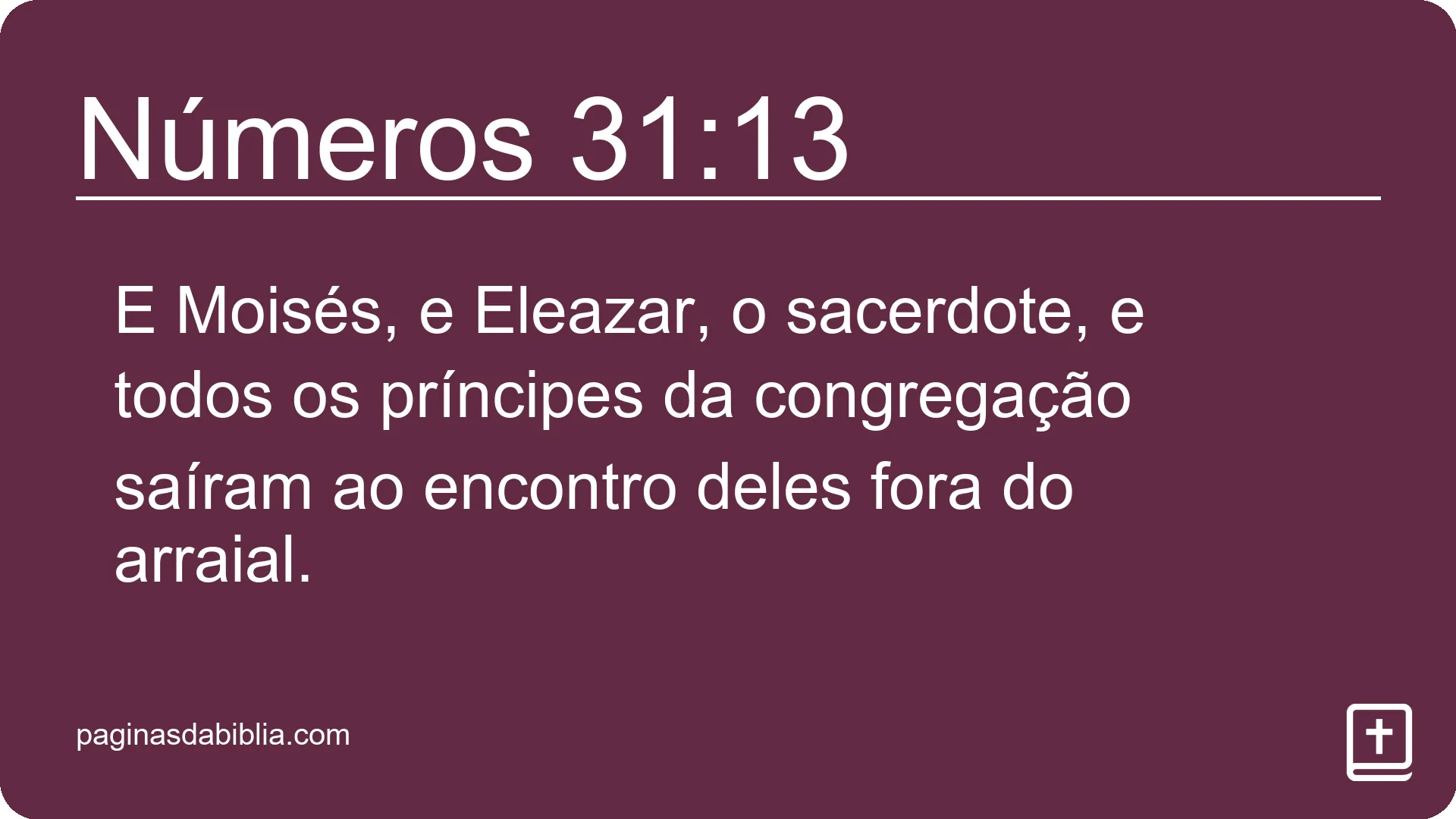 Números 31:13