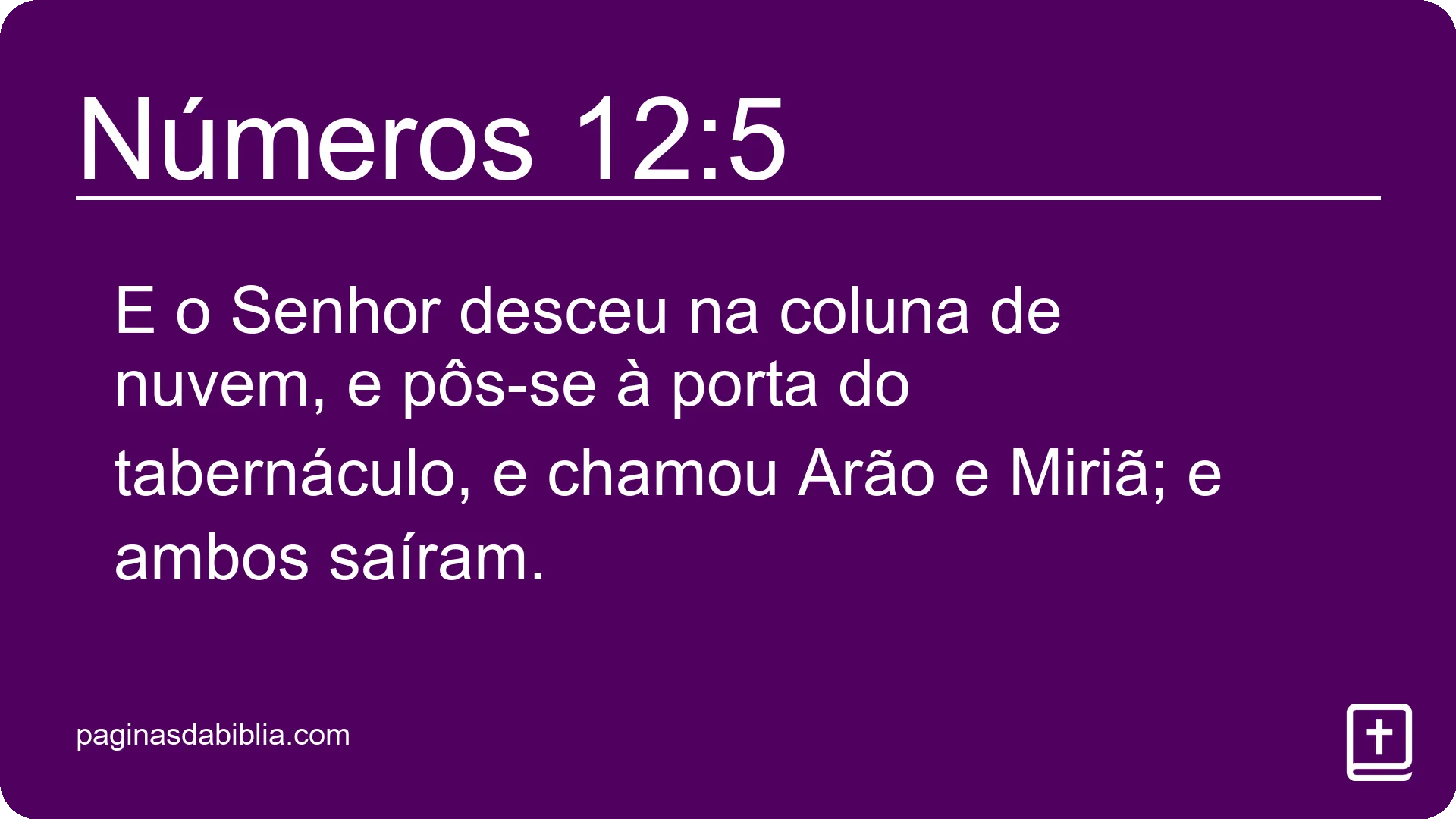 Números 12:5