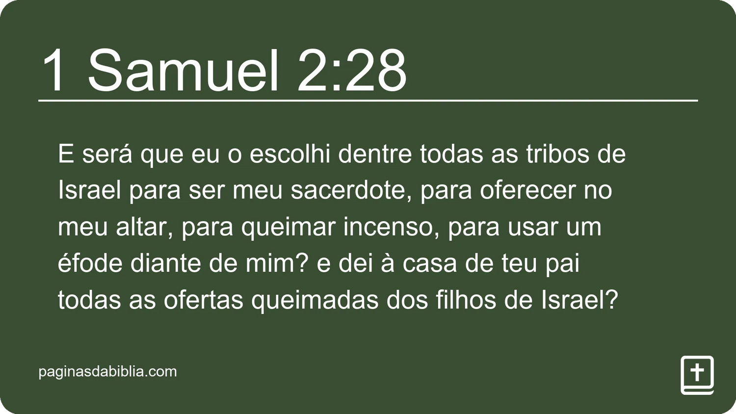 1 Samuel 2:28