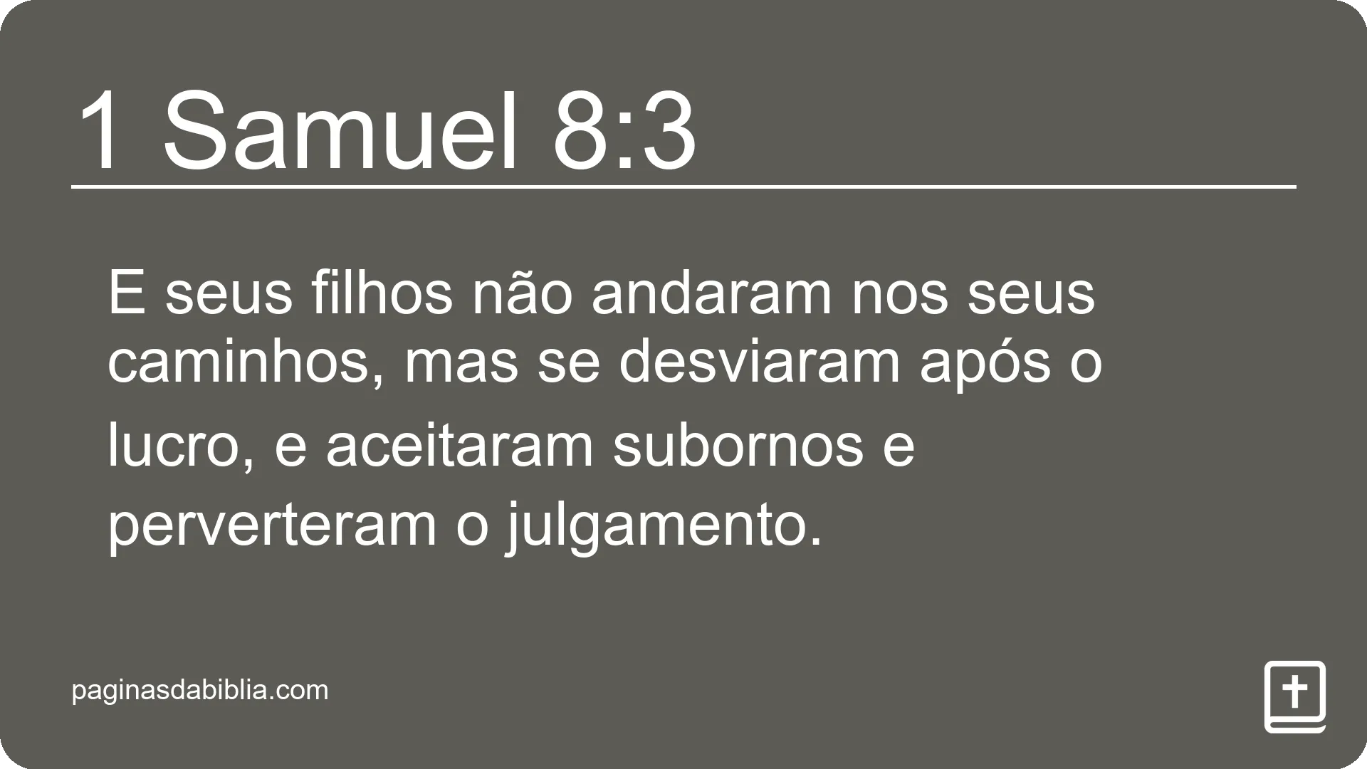 1 Samuel 8:3