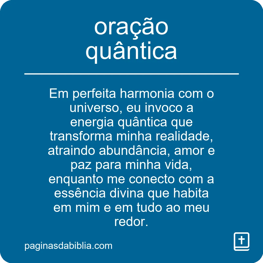 oração quântica