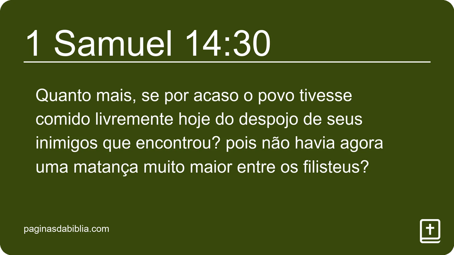 1 Samuel 14:30