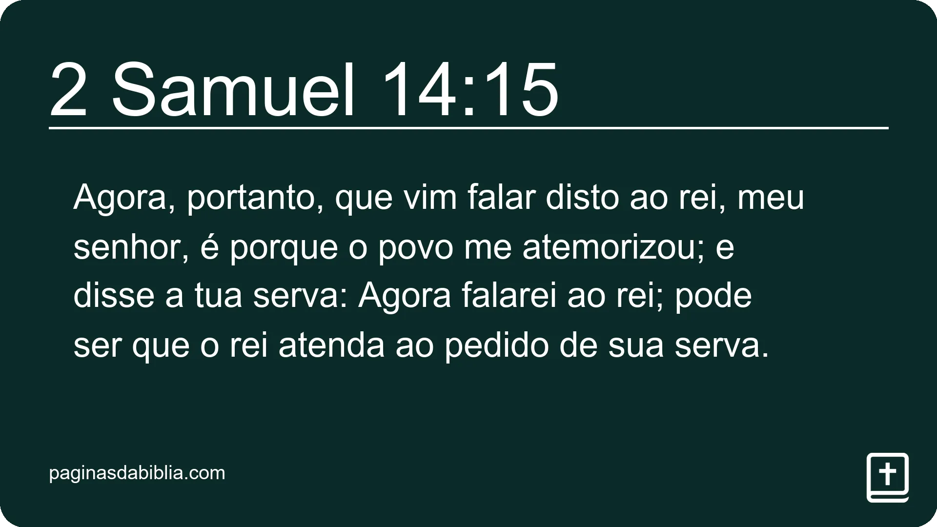 2 Samuel 14:15