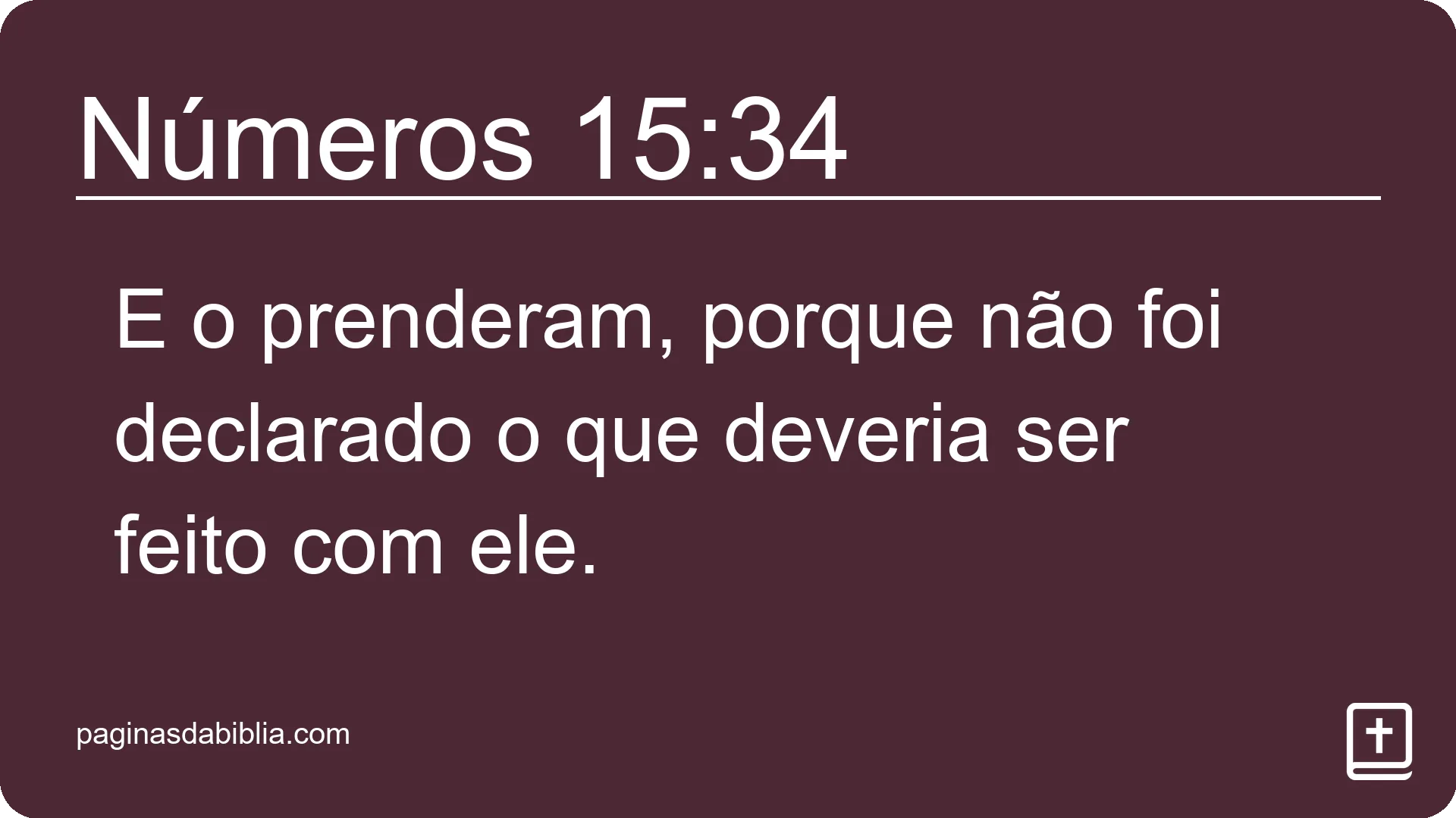 Números 15:34