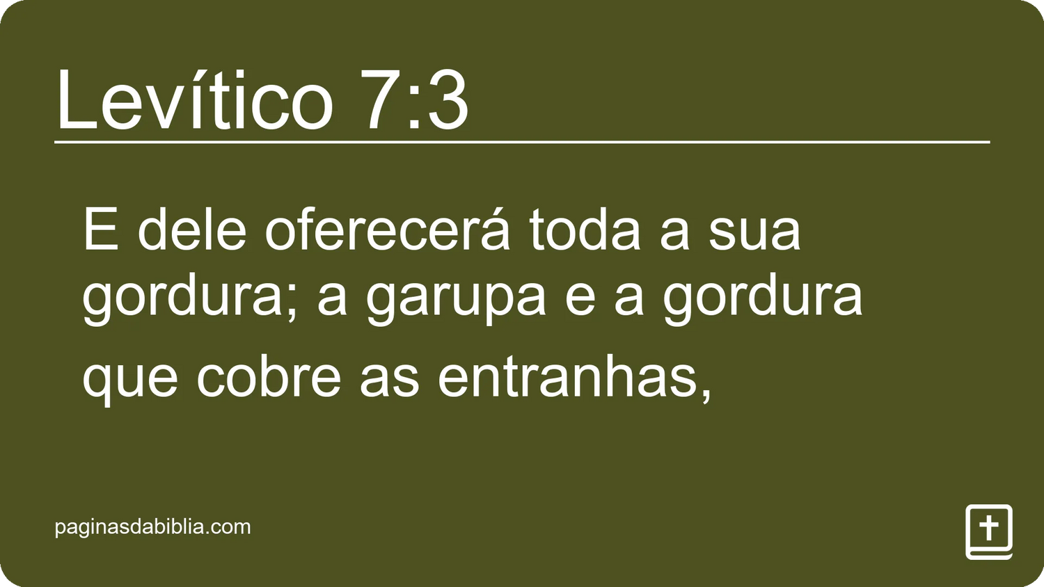 Levítico 7:3