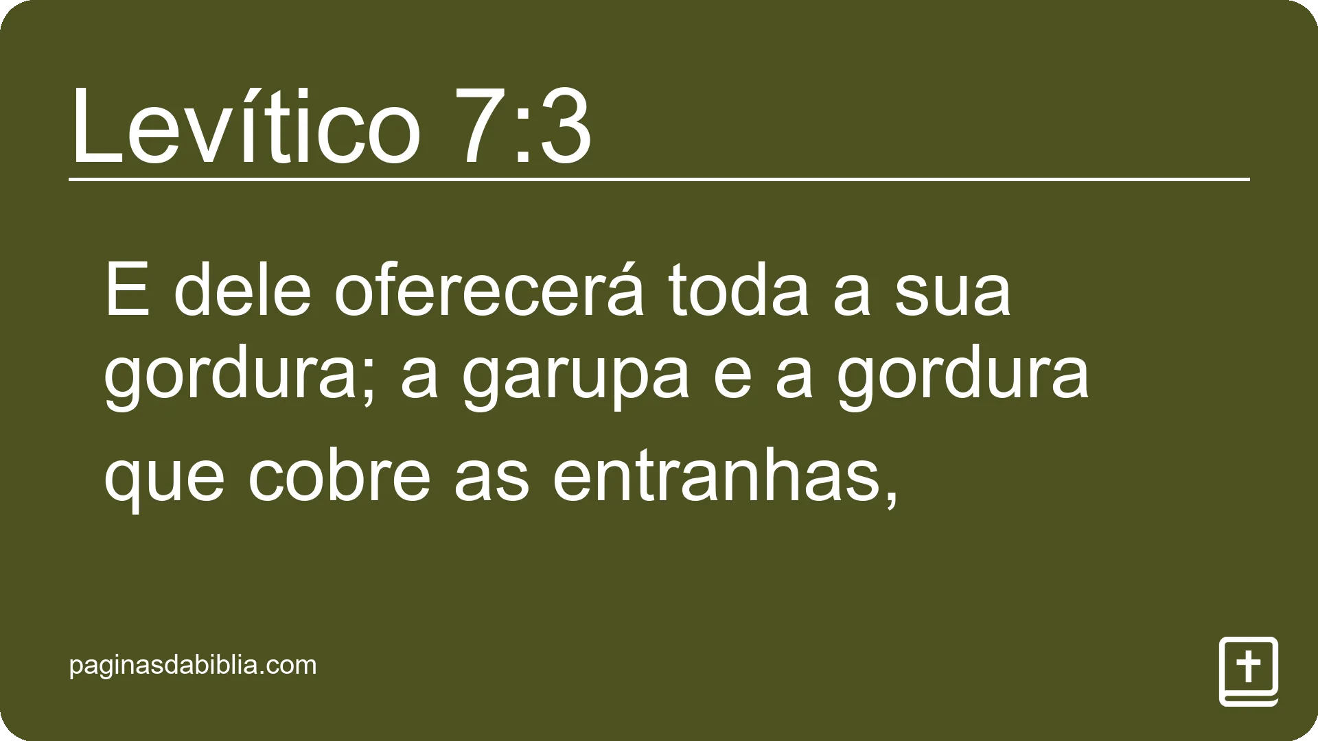 Levítico 7:3