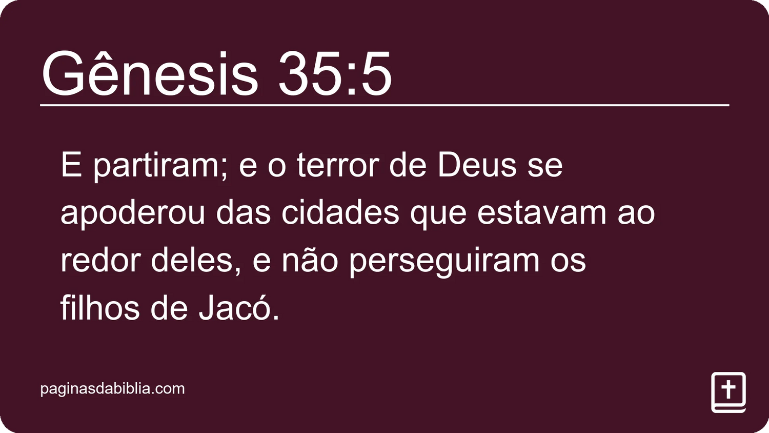 Gênesis 35:5