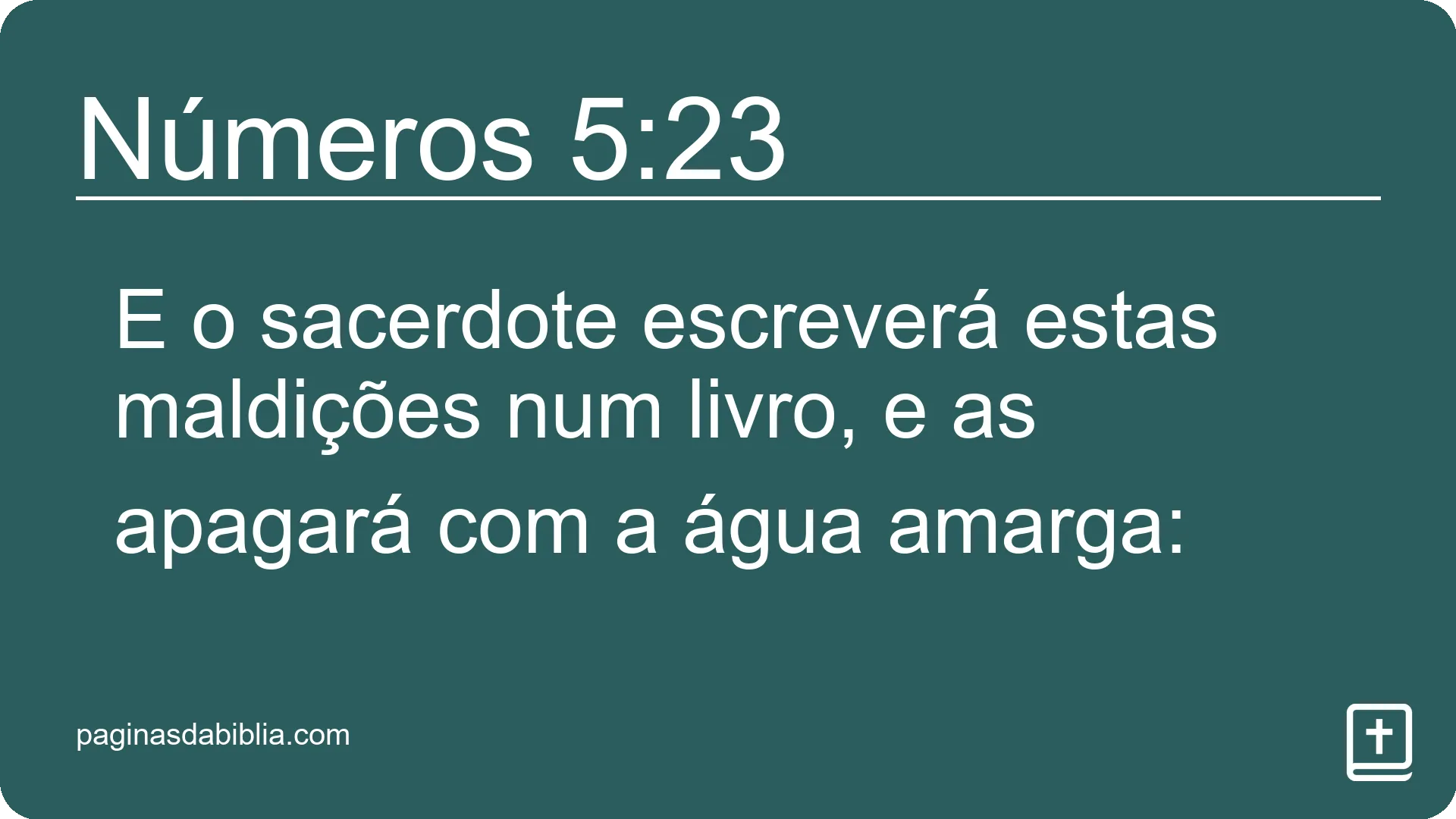 Números 5:23