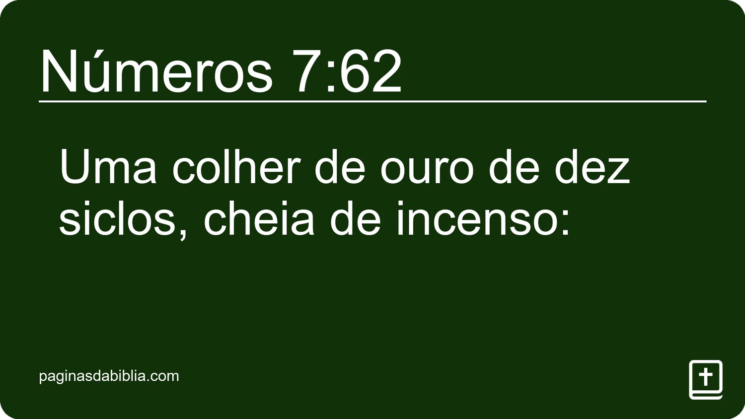 Números 7:62