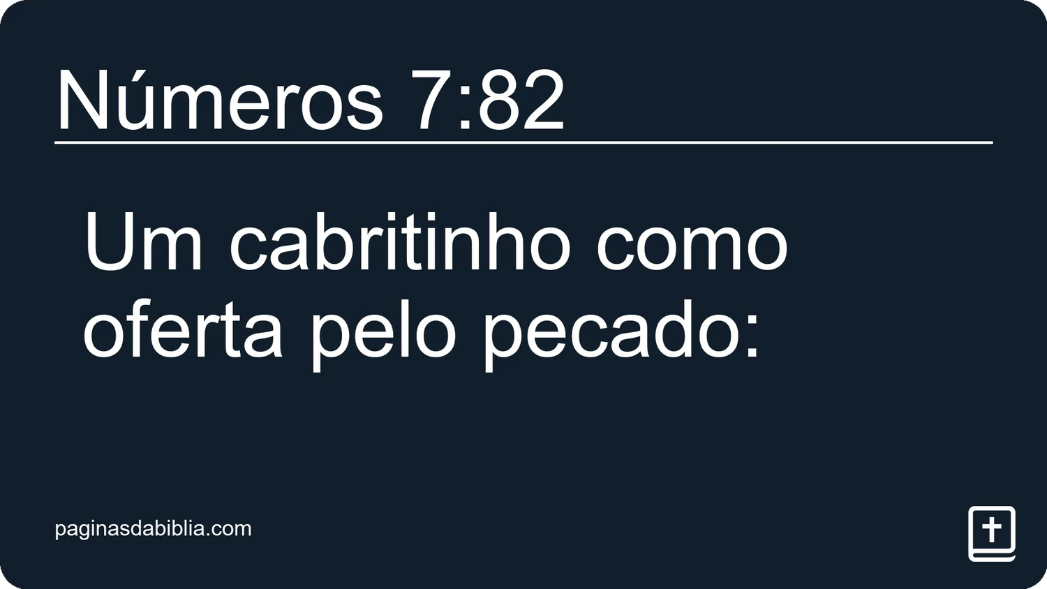 Números 7:82