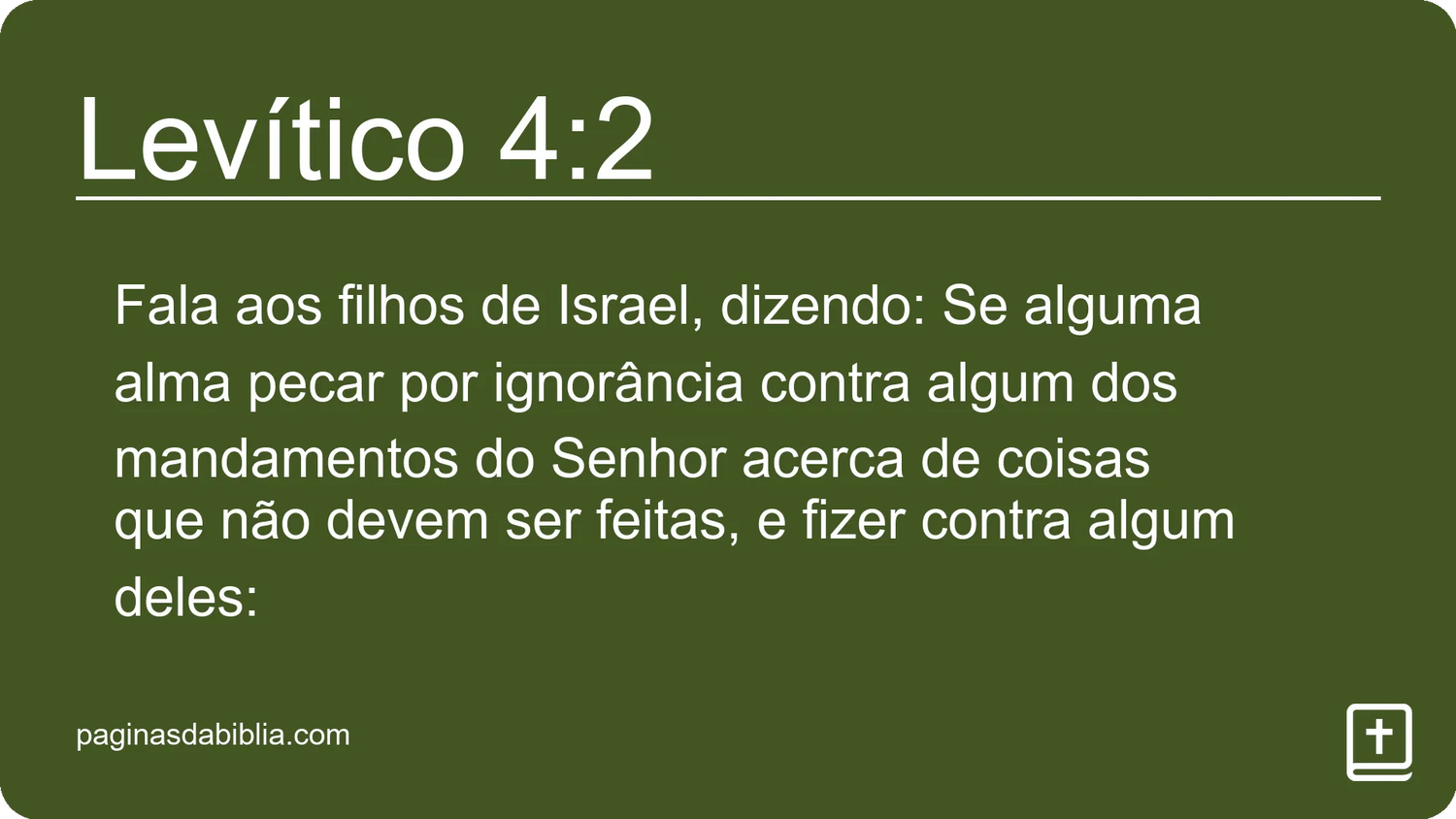 Levítico 4:2