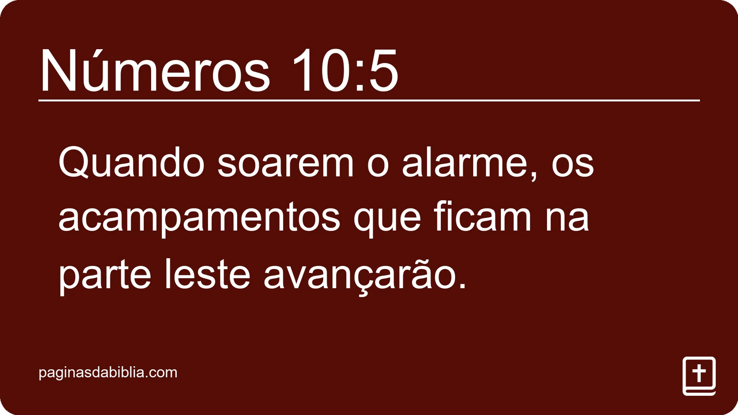 Números 10:5