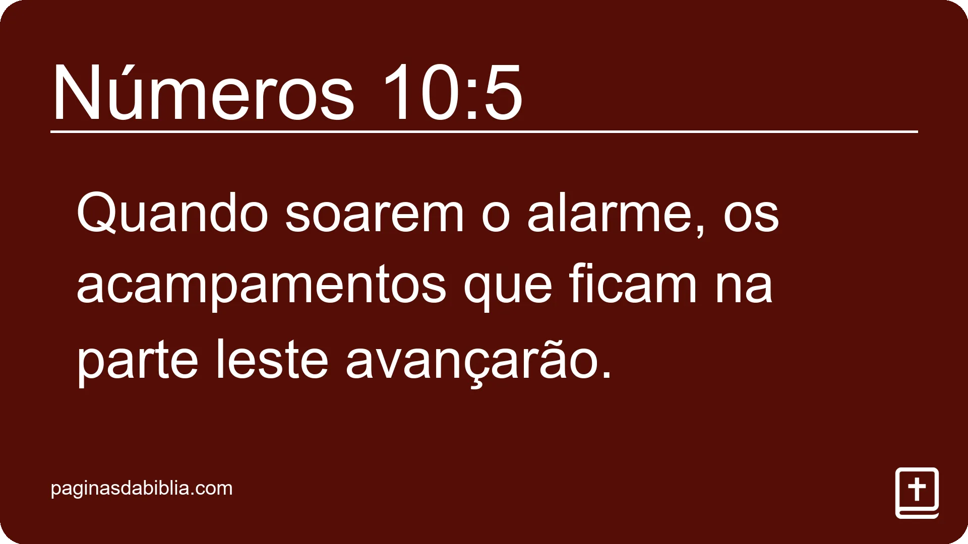 Números 10:5