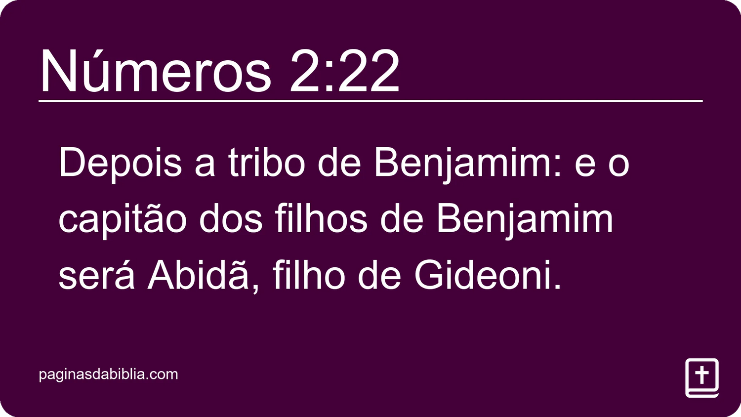 Números 2:22