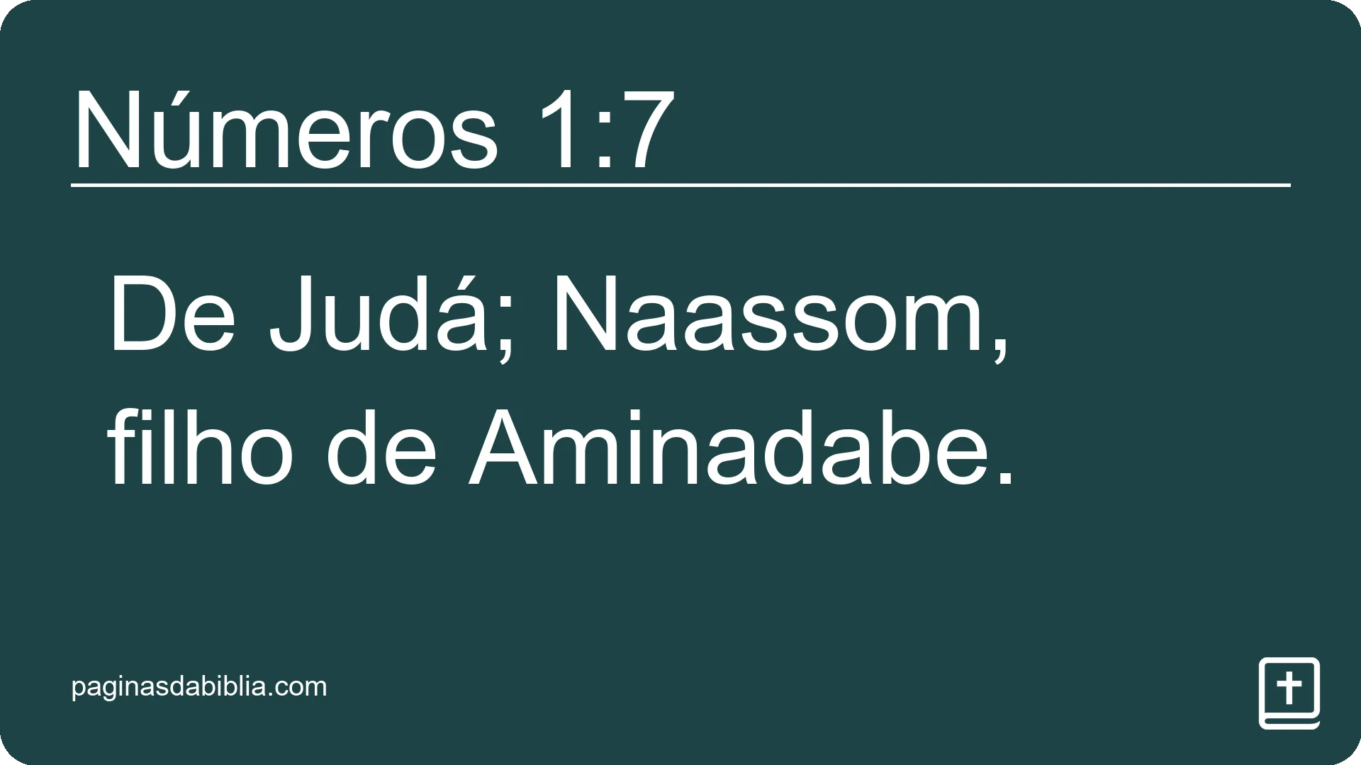 Números 1:7