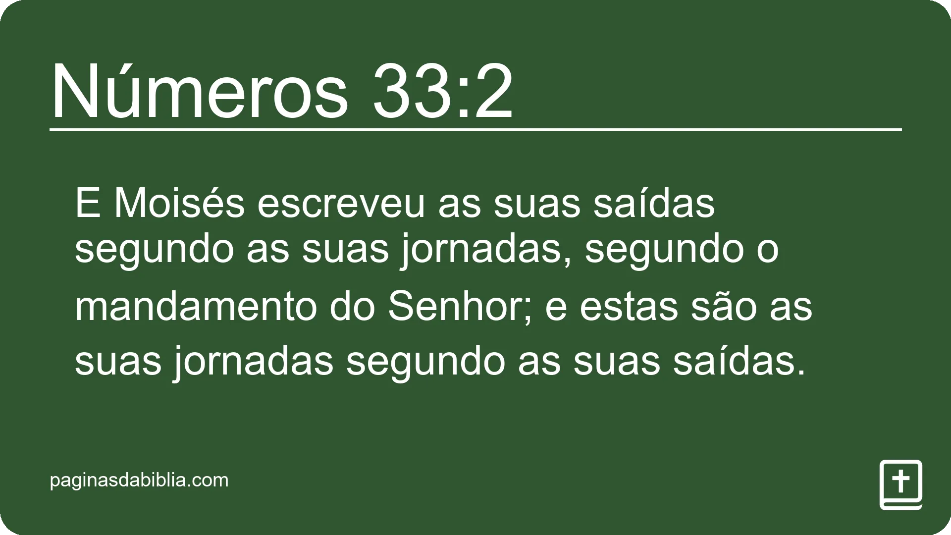 Números 33:2