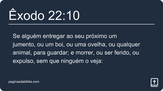 Êxodo 22:10