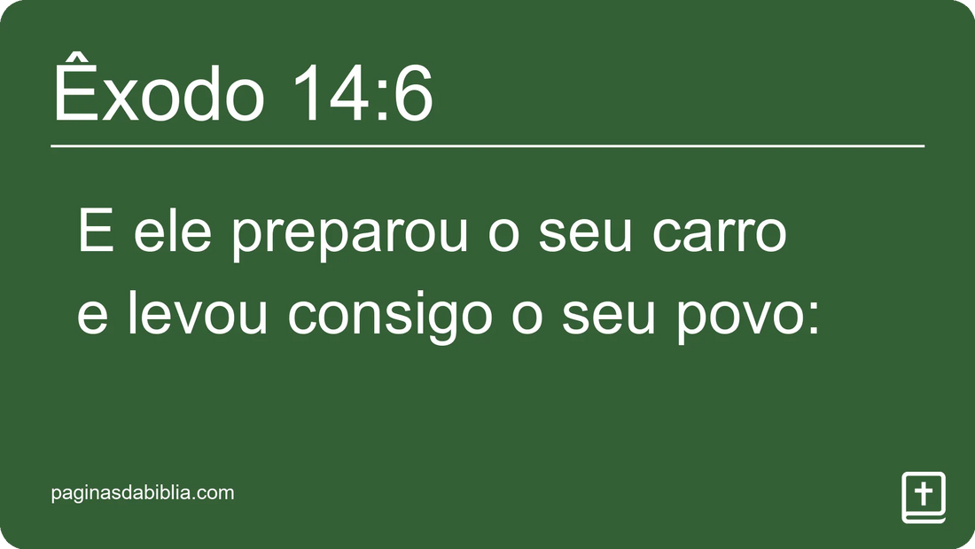 Êxodo 14:6