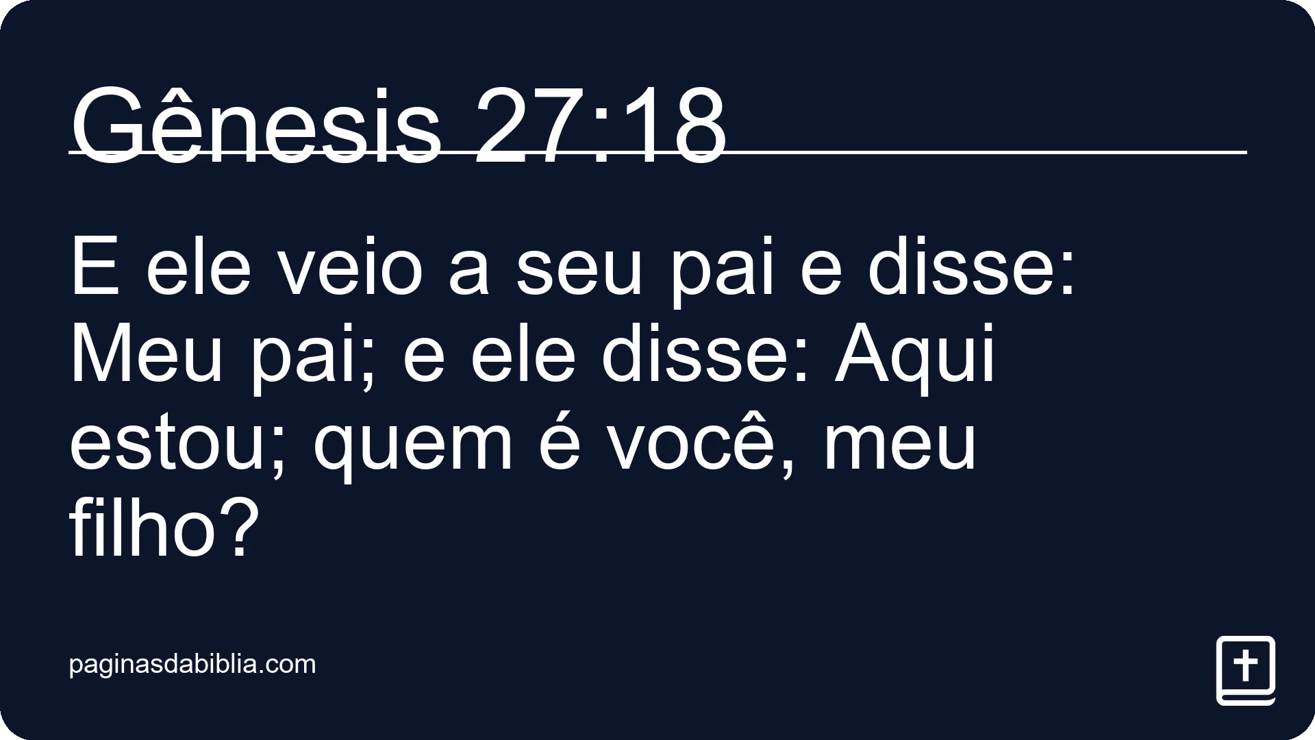 Gênesis 27:18