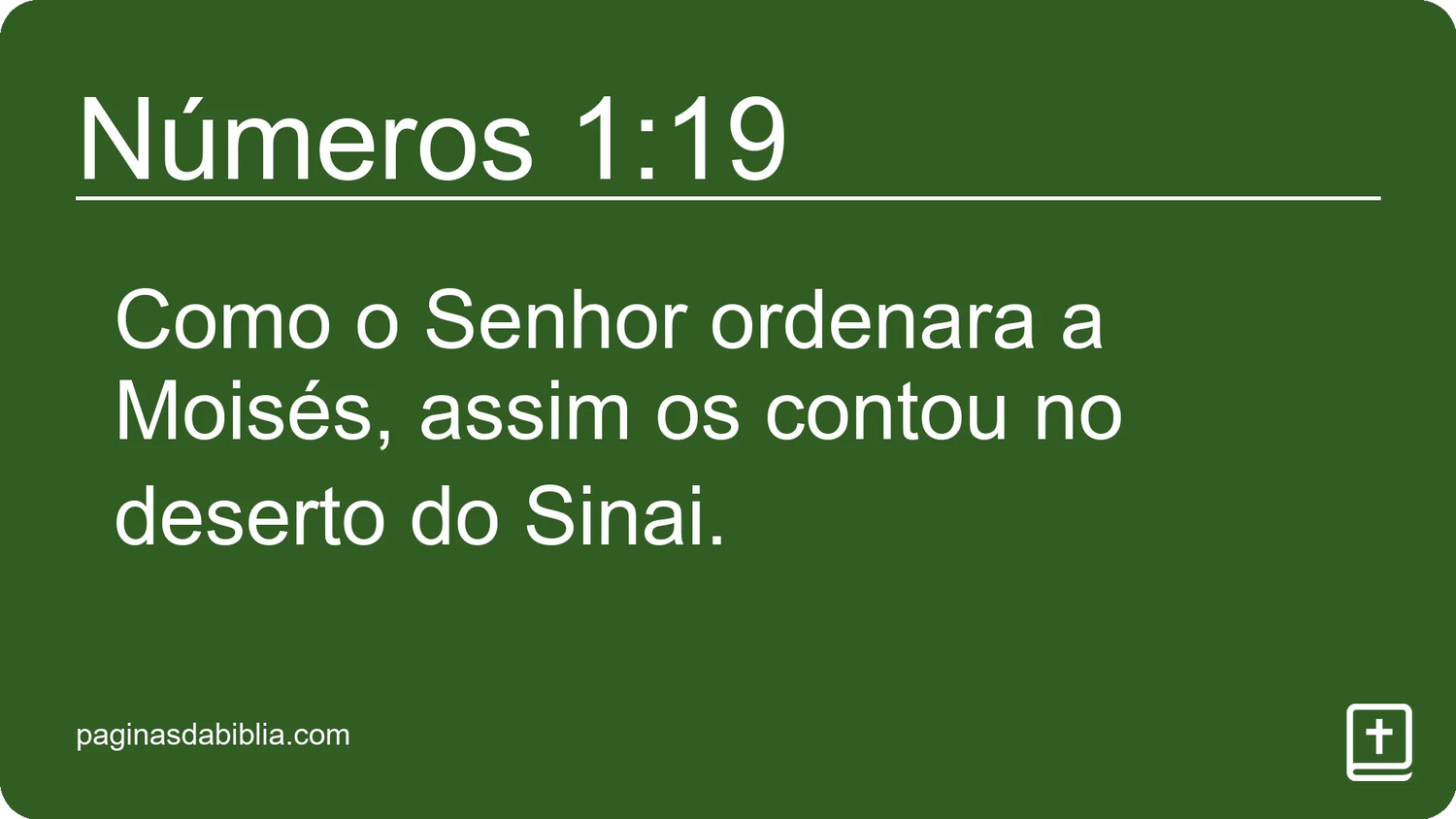 Números 1:19