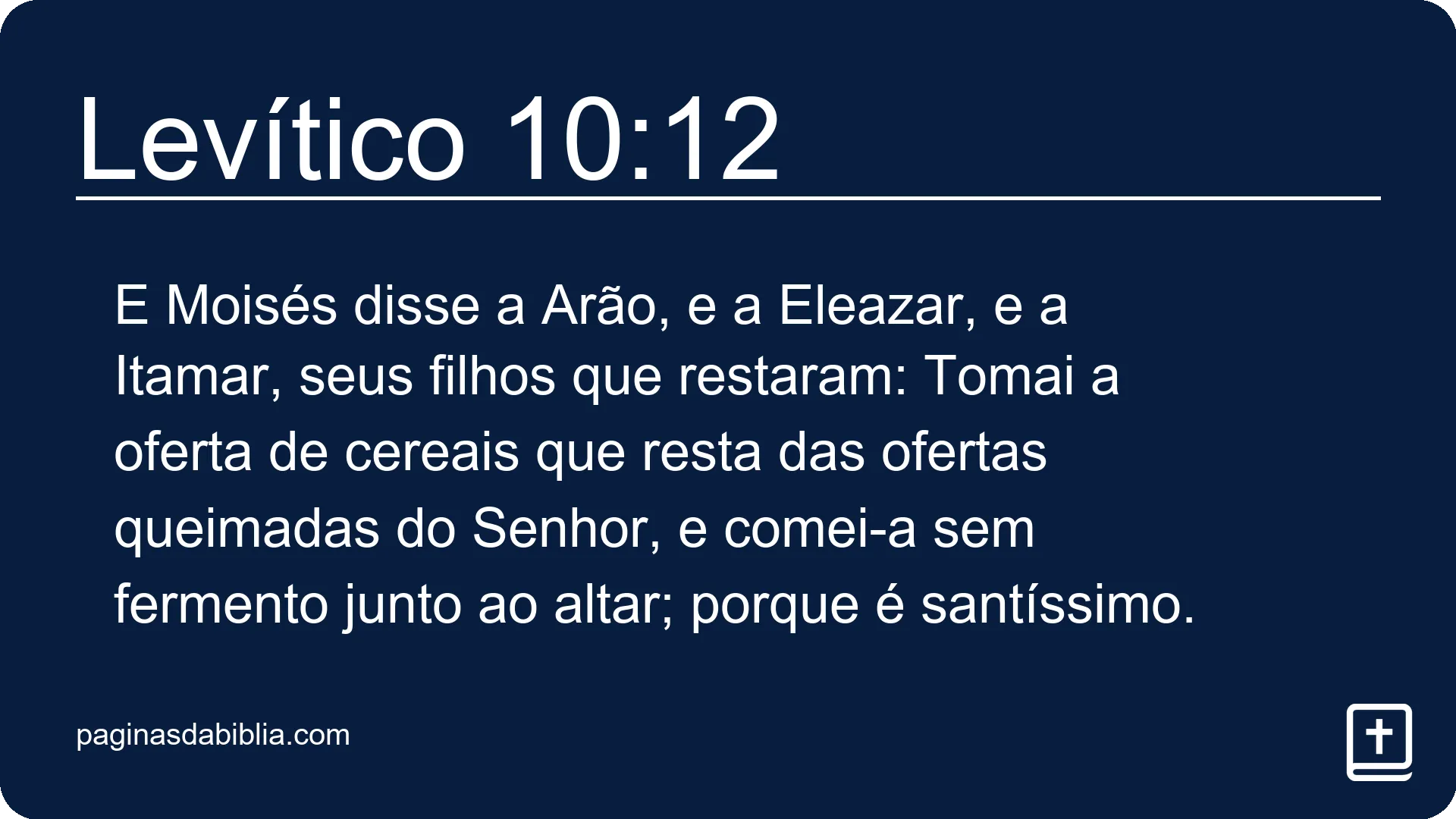 Levítico 10:12