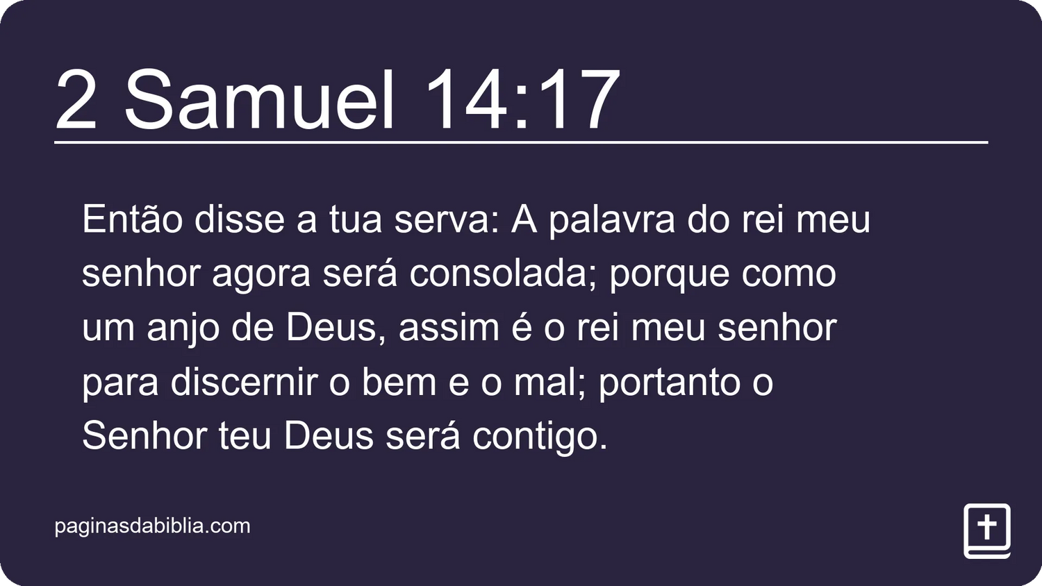 2 Samuel 14:17