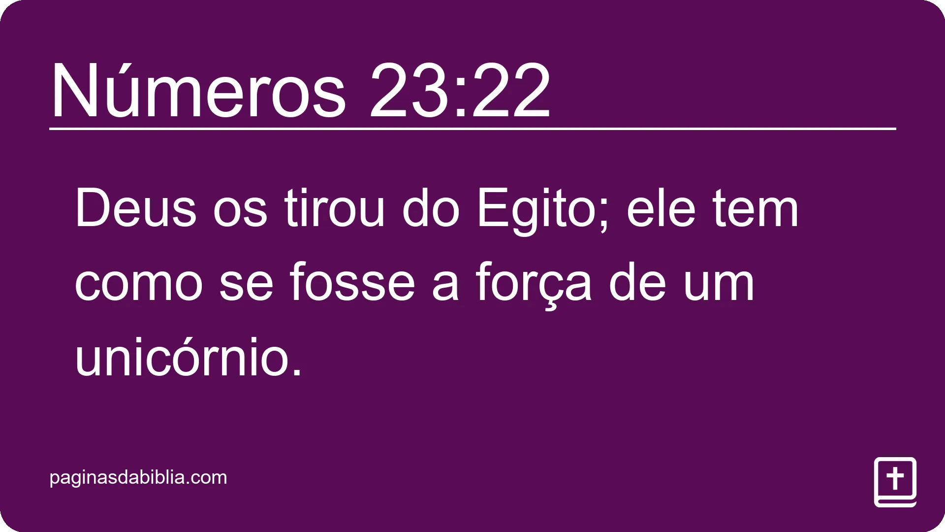 Números 23:22